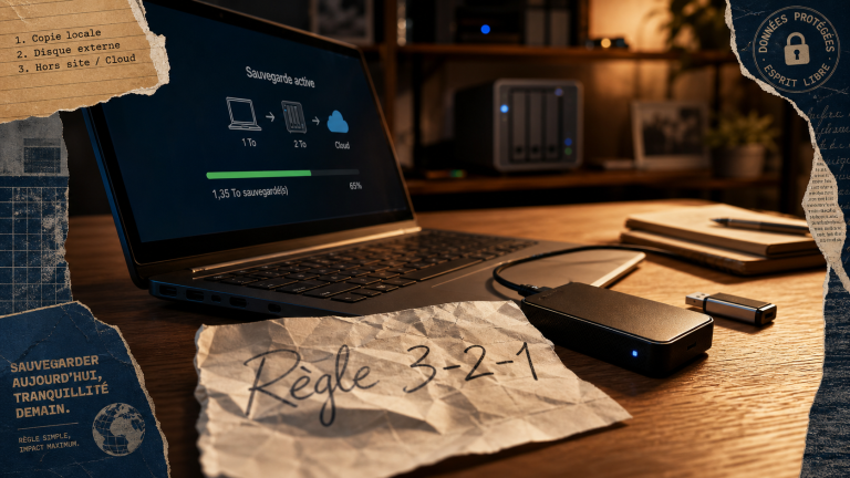 Comment faire une sauvegarde de son PC avec la méthode 3-2-1 : PC, disque et clé USB
