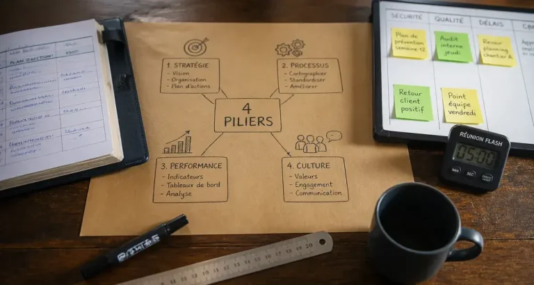 Définition excellence opérationnelle : 4 piliers stratégie processus performance culture
