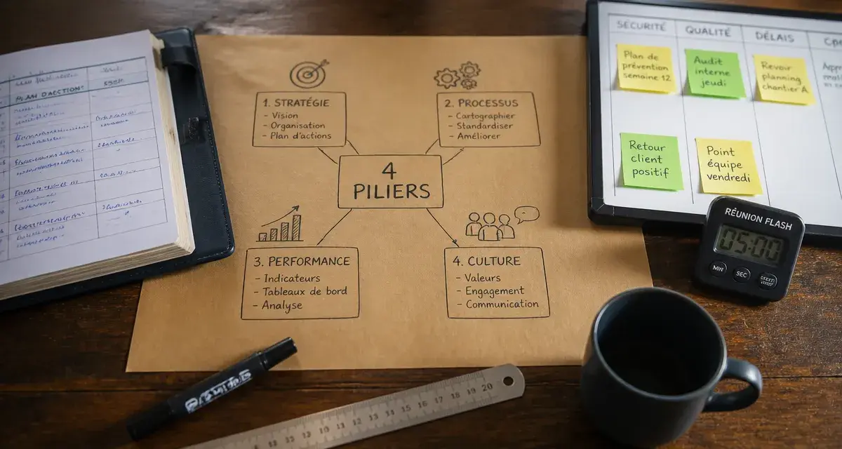 Définition excellence opérationnelle : 4 piliers stratégie processus performance culture