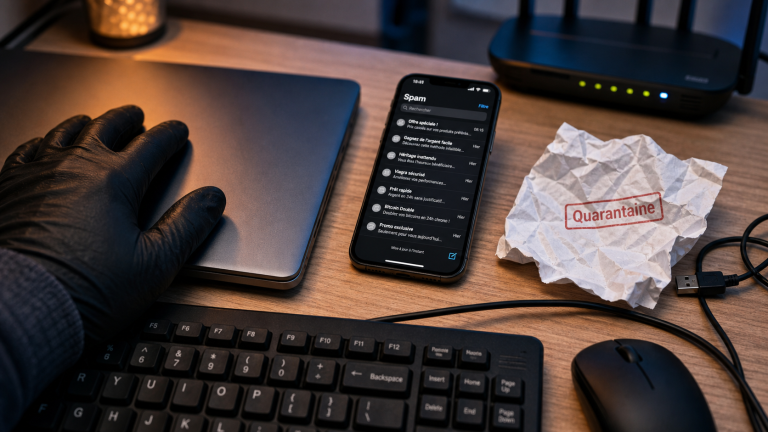 Filtre anti spam : e-mails en quarantaine