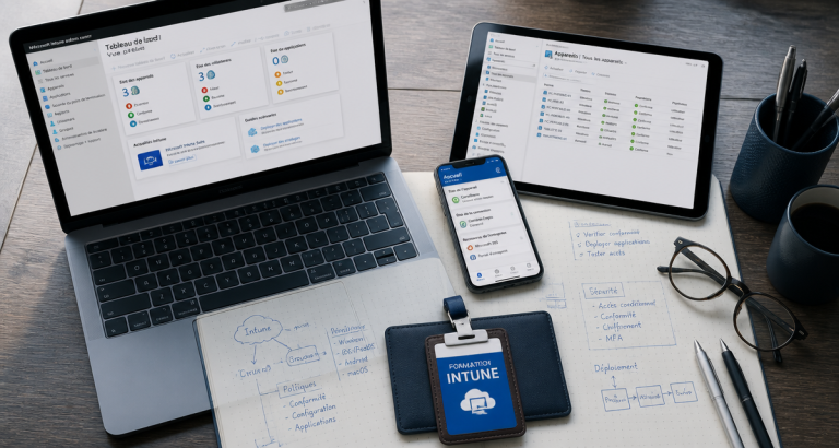 formation intune interface gestion mobile