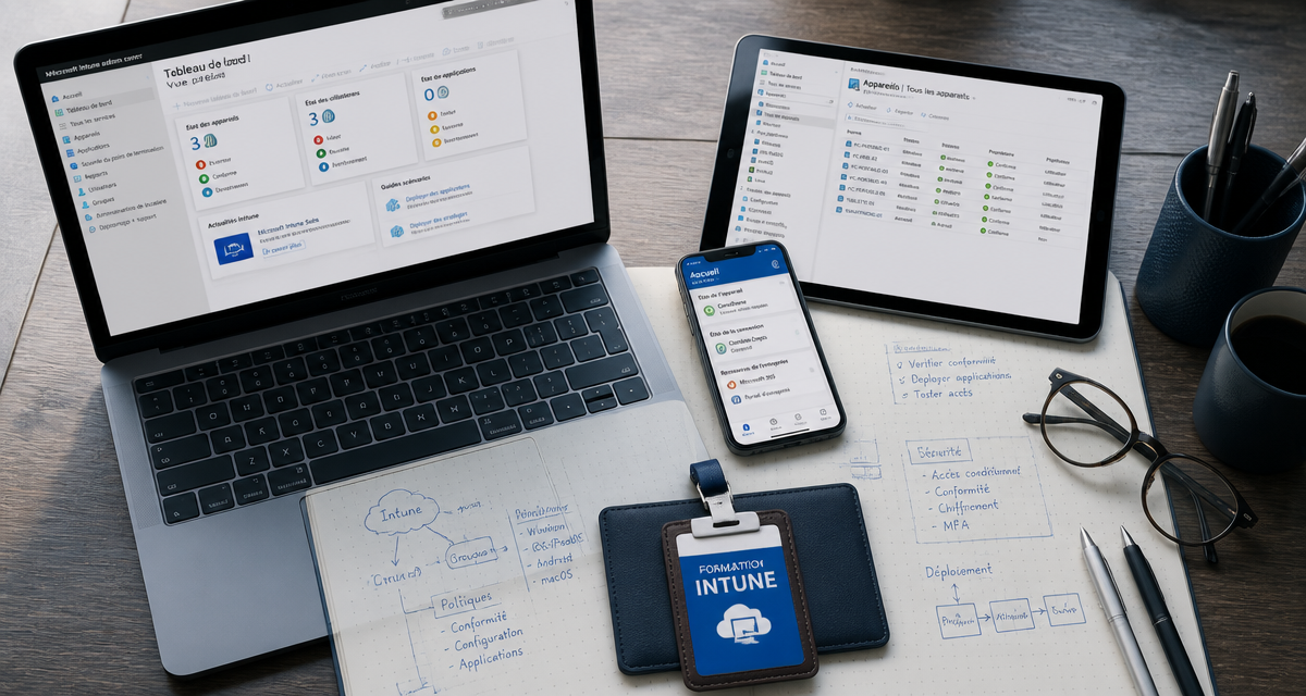 formation intune interface gestion mobile