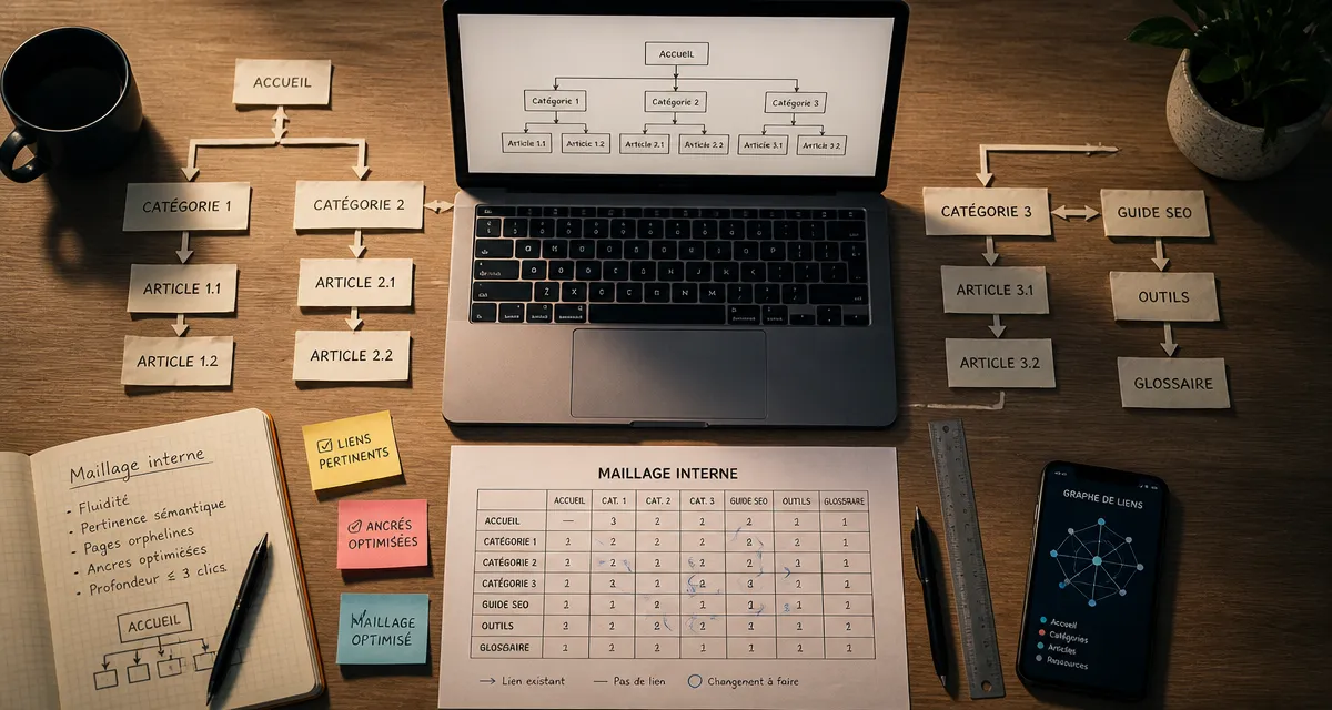 Formation maillage interne : structure SEO des liens internes