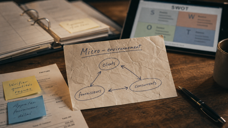 Micro environnement définition : clients, fournisseurs, concurrents pour la stratégie