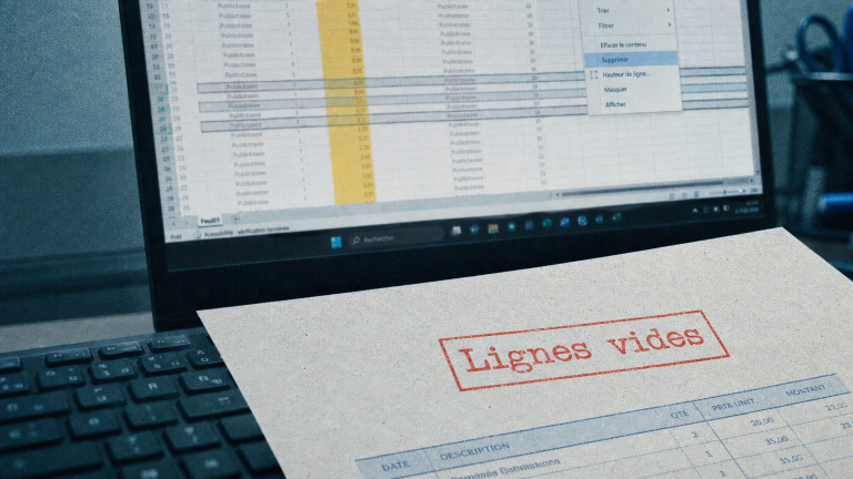 Supprimer lignes vides Excel : lignes vierges et commande Supprimer