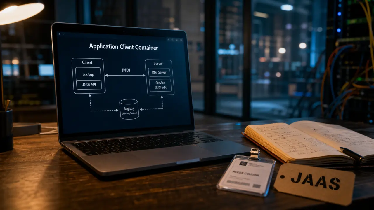application client container : sécurité Java EE, RMI/IIOP
