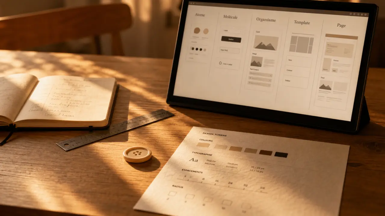 Atomic design : atome à la page, interface réutilisable