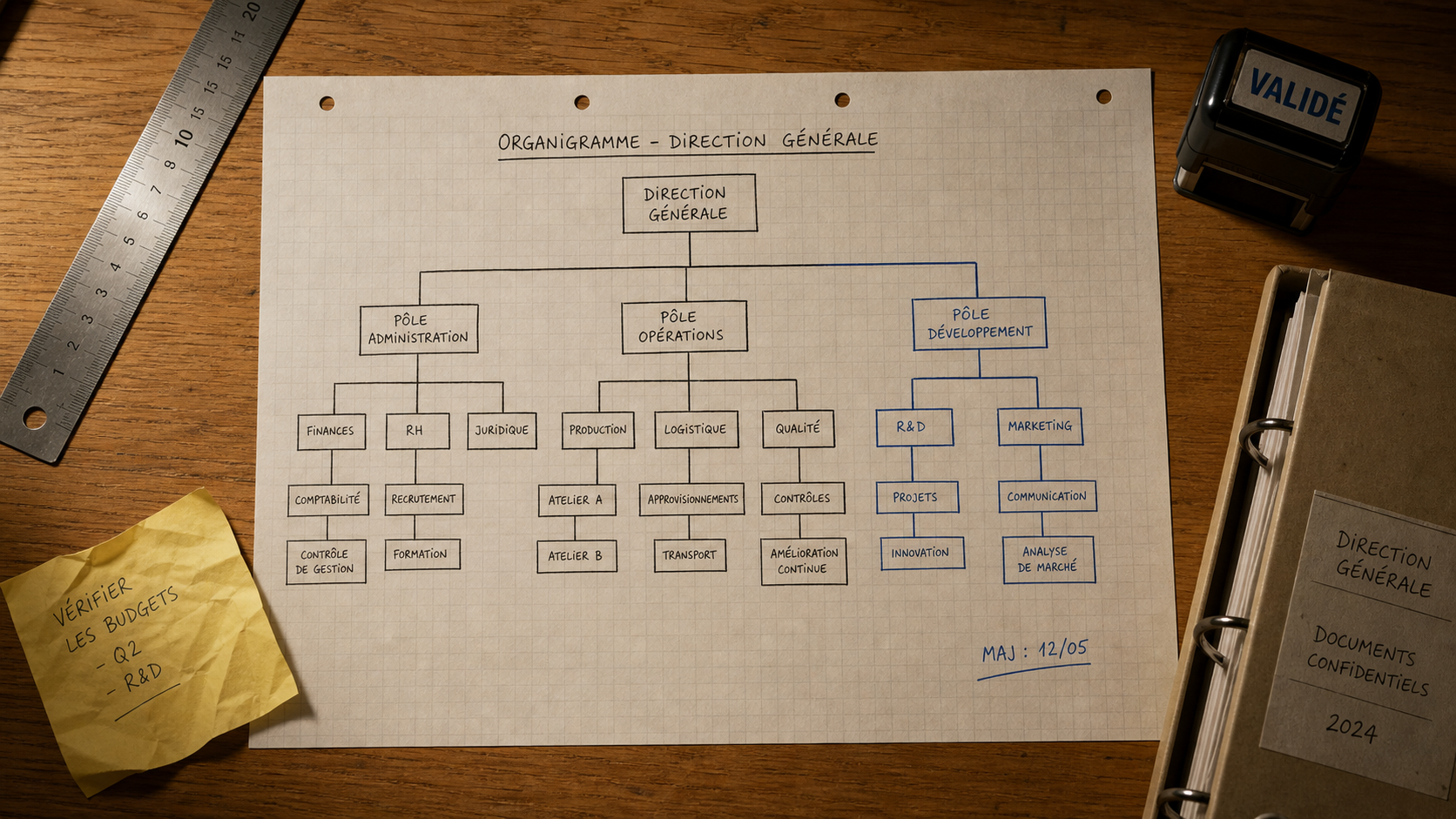 C’est quoi un organigramme : rôles et hiérarchie