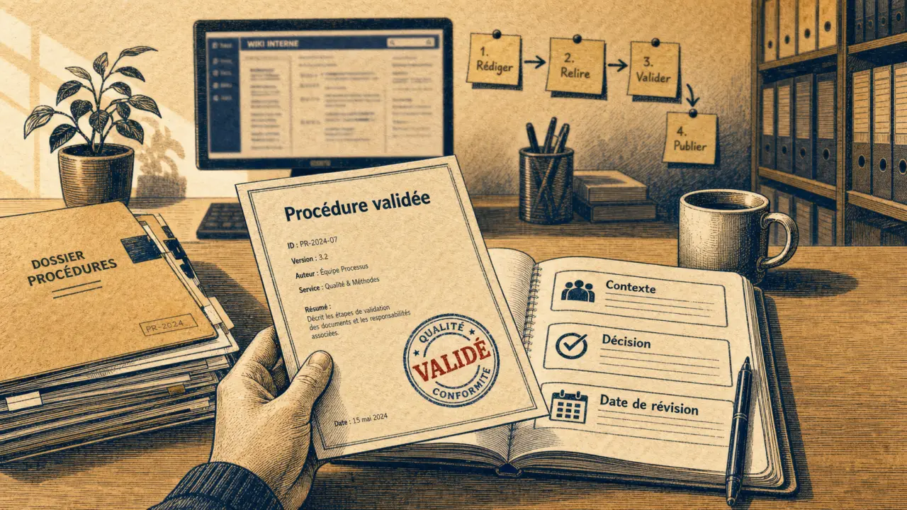 La gestion de la connaissance : savoir partagé structuré, procédures validées et wiki interne