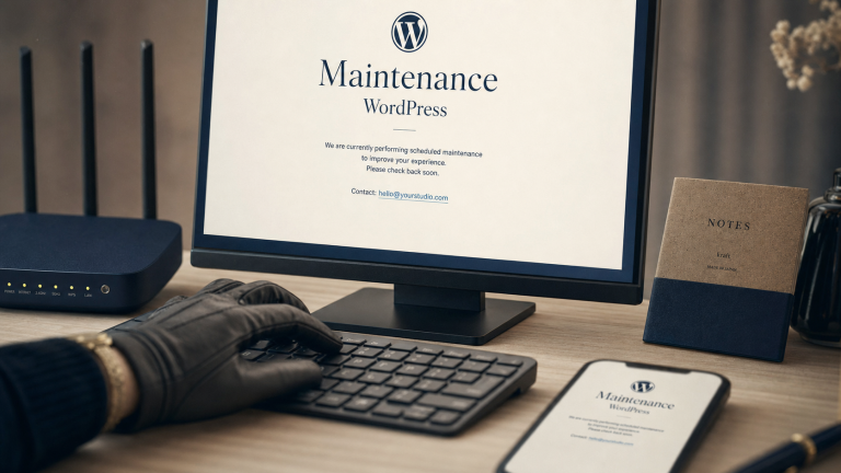 Page maintenance WordPress 503 avec accès restreint