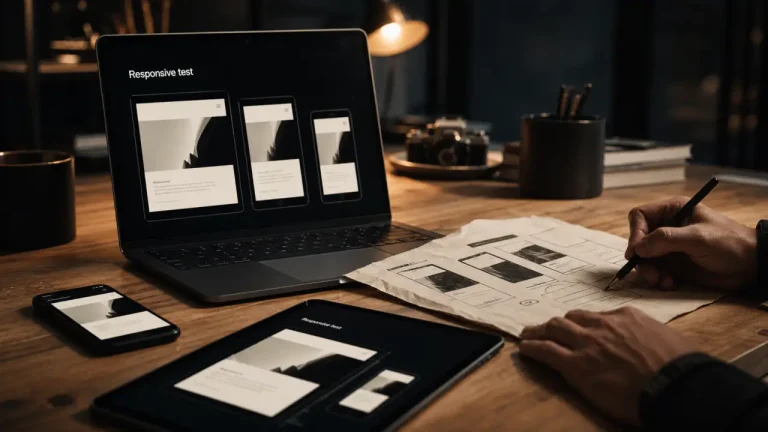 Test site responsive design mobile tablette desktop