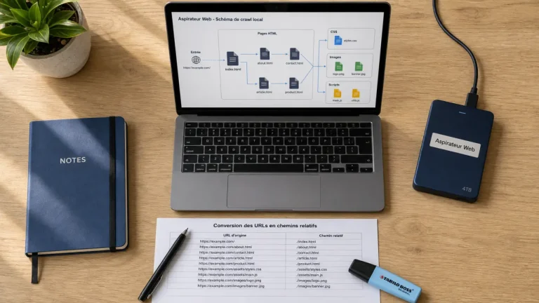 Aspirateur de site web : crawler local, outils et fichiers HTML