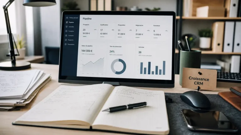 HubSpot CRM évolution croissance entreprise : bureau et pipeline CRM