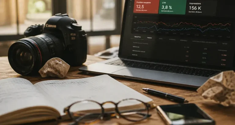 Position site web sur mobile, ville et historique