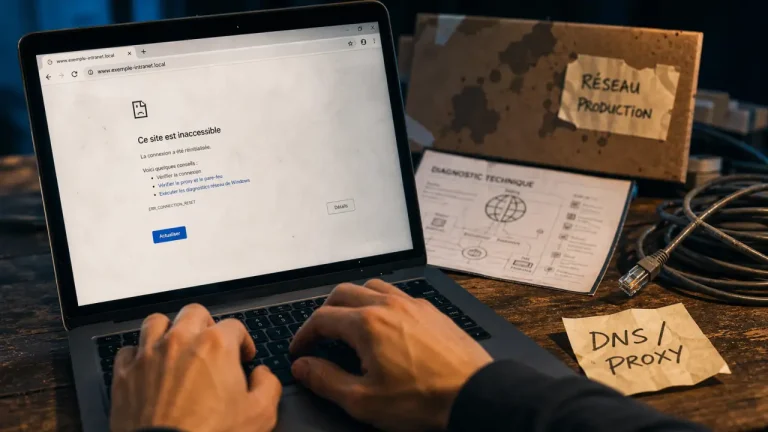 Site web inaccessible : DNS ou serveur (erreur Chrome)