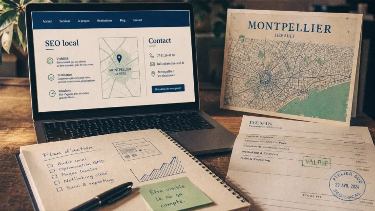 site web montpellier : agence locale sans flou
