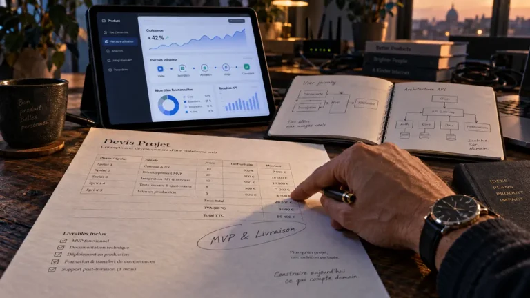 Agences développement application web : devis MVP et planning de livraison