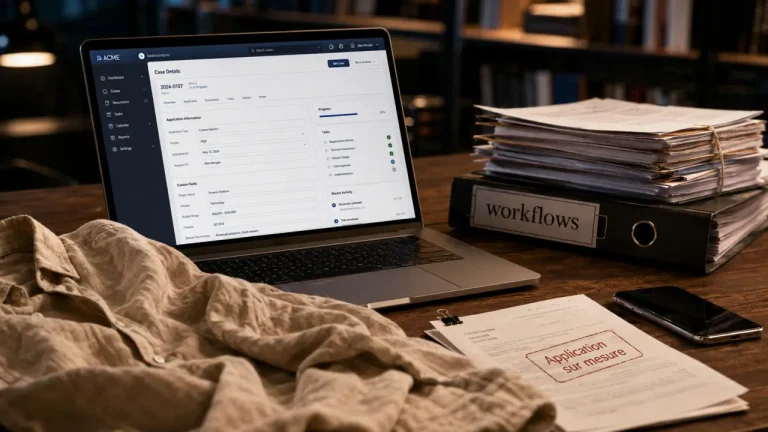 Développement application web sur mesure : SaaS et Excel remplacés, moins de doublons