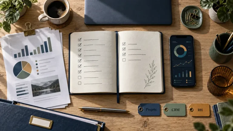Outils digitaux pour centraliser les données, tableau de bord et documents
